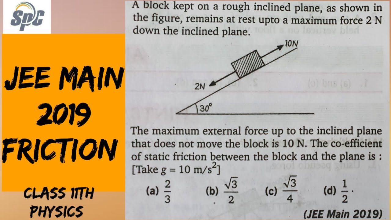 A Block Kept On A Rough Inclined Plane As Shown In The Figure Remains A block kept on a rough inclined plane as shown in the figure remains