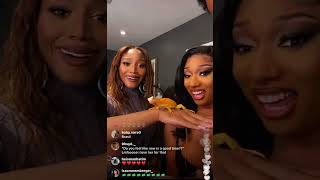 Megan Thee Stallion And Normani On Instagram Live Together Megan Dancing To Doja Cat