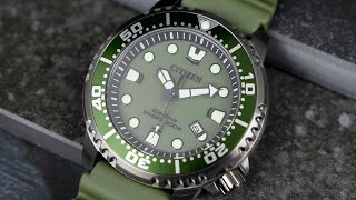 Closer Look: At the new Citizen Promaster Eco-Drive Moment of Adventure Green Ref. BN0157-11X screenshot 3