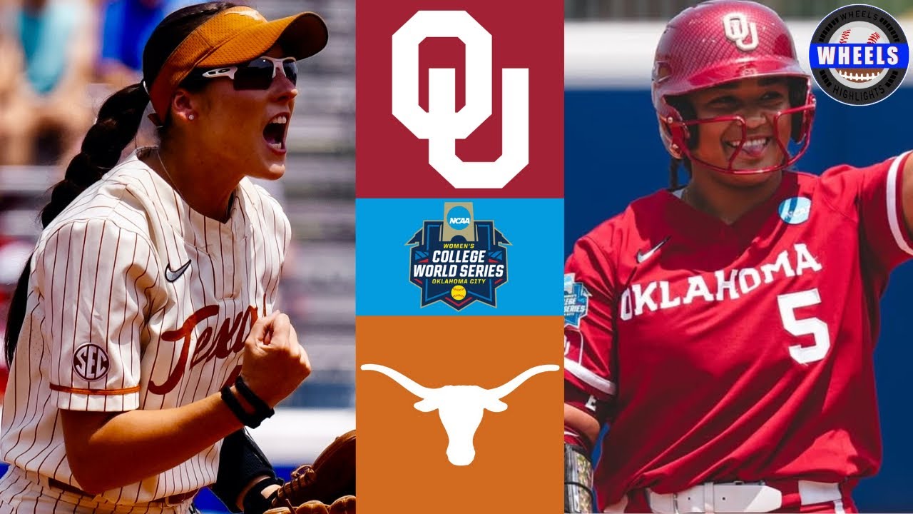 #2 Oklahoma vs #6 Texas | WCWS Winners Bracket | 2025 College Softball Highlights