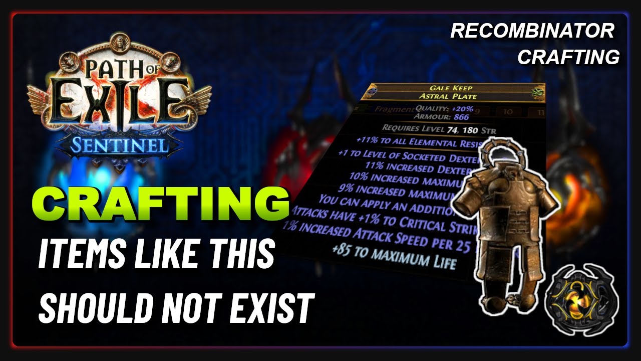 PoE 3.18 Crafting a DexStacking Attack Speed Chest YouTube
