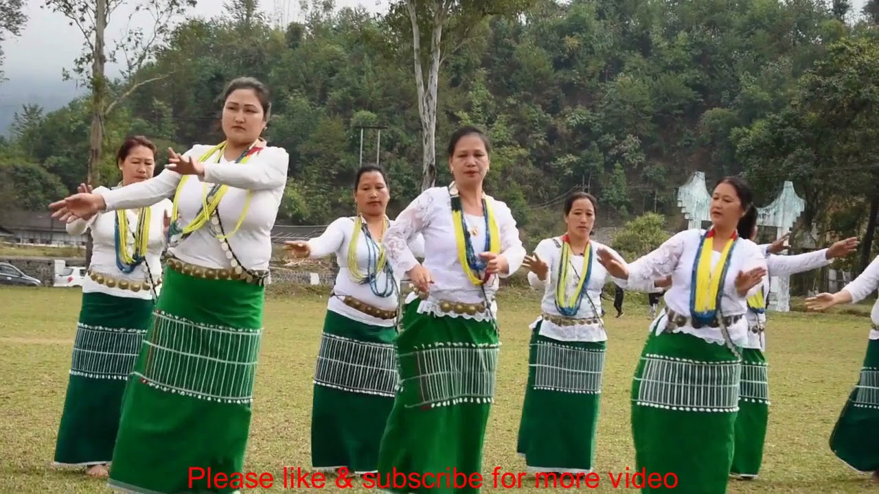 Ngonu galo moko Galo Dance by Kamba ADC complex women of west Siang distt Arunachal Pradesh India