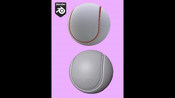 how to make a baseball in blender #blender #short #b3d