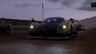 Forza Horizon 5 - Street Racing " The Marathon " w/ 2010 Pagani Zonda Cinque Roadster screenshot 1