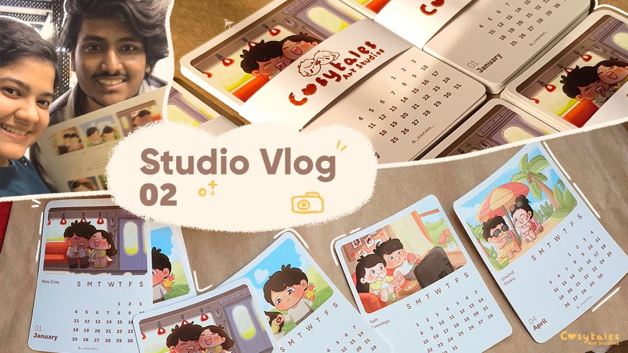 Studio Vlog 02 | 2026 Cosy Desk Calendars, Product Launch | Studio diaries
