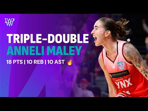 ANNELI MALEY 🤩 FIRST TRIPLE-DOUBLE OF WNBL26