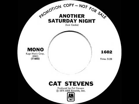 1974 Cat Stevens - Another Saturday Night (mono radio promo 45)