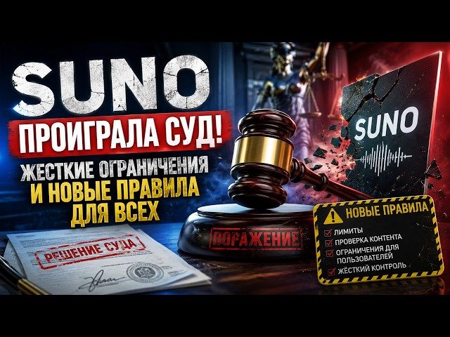 SUNO проиграла суд! Жесткие ограничения и новые правила для всех