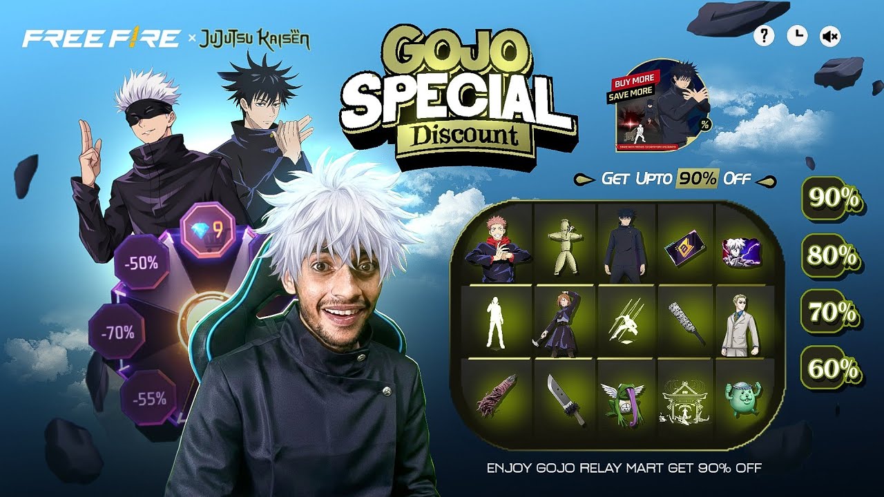 GOJO SPECIAL DISCOUNT ☠️ Free Fire Max