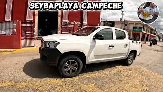 Caminando por las calles de seybaplaya campeche.