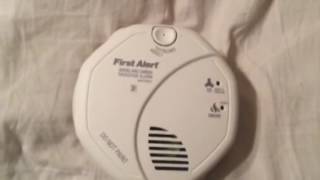 First Alert Voice (Talking) Smoke Detecter Test
