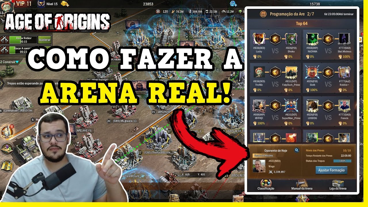 A Arena Real voltou galera! Age of Origins