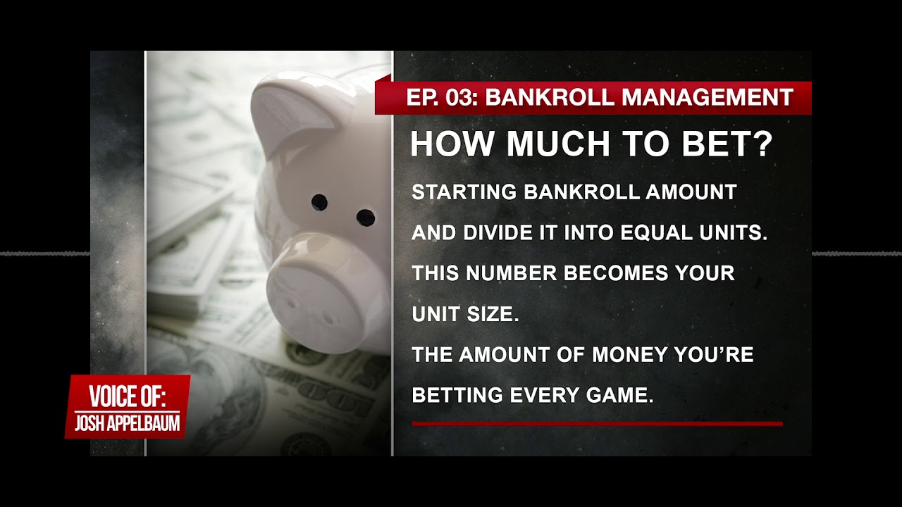 How to manage your sports betting bankroll to make money and become a successful sports bettor