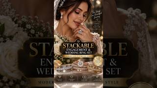💎 Stackable Engagement & Wedding Ring Set | Elegant Bridal Ring Trends 2026