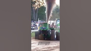 Hold on #fyp #tractor #pull #video #short #shorts #diesel #turbo #power #johndeere #racing #canada