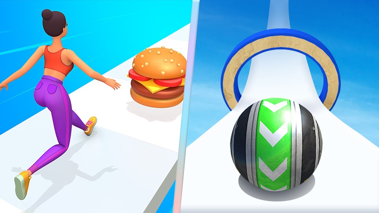 Twerk Race Vs Sky Rolling Ball 3D in New Levels Mobile Gameplay Update All Trailers iOS BNG7RT