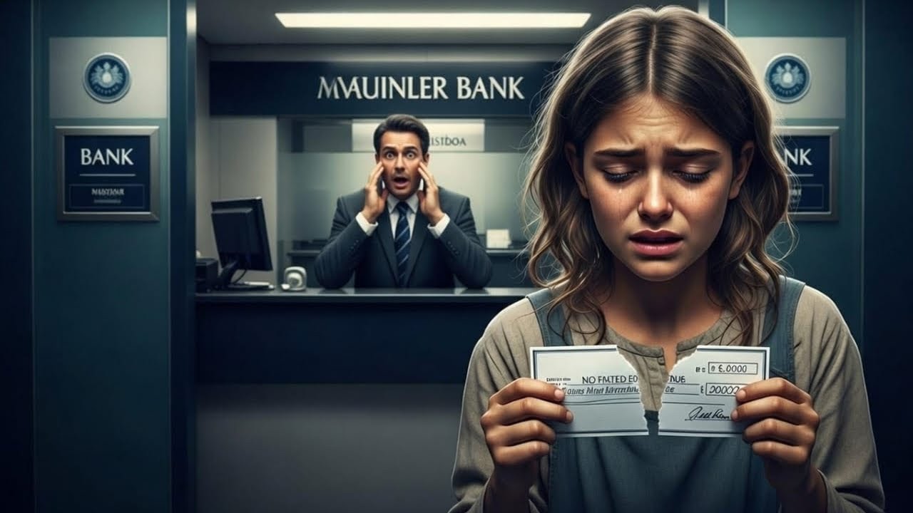 O GERENTE RASGOU O CHEQUE DA MENINA POBRE… SEM IMAGINAR QUE ELA ERA A HERDEIRA DO BANCO.....