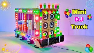 Durga Puja Navratri DJ Mini Truck | DJ Light Big DJ Truck Loading | Radha Krishna DJ Trolly Mini DJ