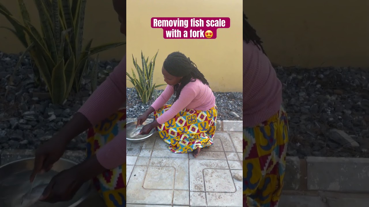 Удаление чешуи у рыбы