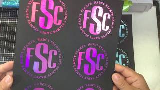 Foiling on dark cardstock