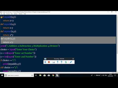 Simple Calculator in Python | Hindi | Python Tutorials |Last Minute Learning
