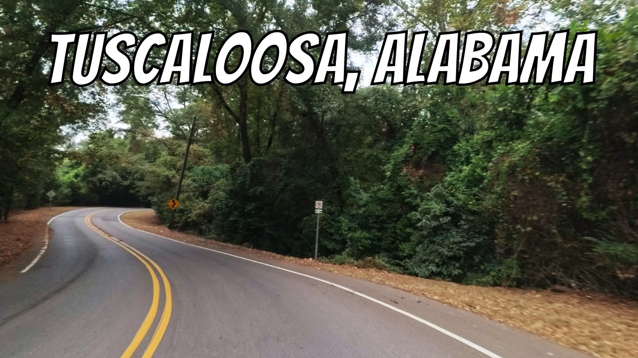 Tuscaloosa, Alabama! Drive with me through an Alabama town!