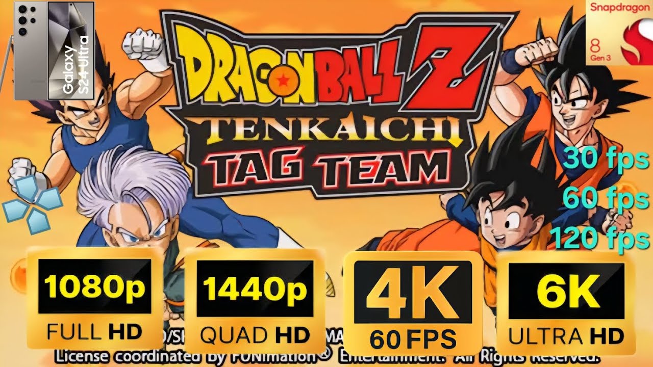 Testing Dragon Ball Tenkaichi's Limits | PSP Emulation | 4K 120FPS & Beyond | Samsung S24 ULTRA
