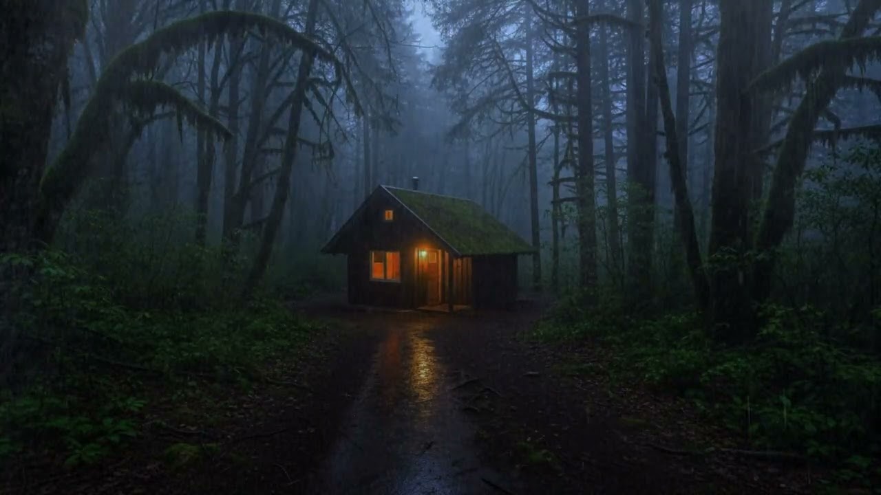 Listen to the rain in the forest, relax, and sleep deeply, meditate