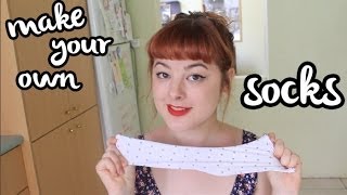 DIY Sock Tutorial #1 (middle seam method)