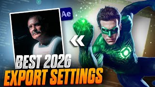 Best Video Export Settings | After Effects Tutorial #aftereffects 