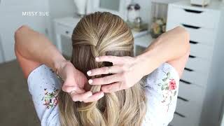 3 FALL HALF UPDOS 🍂 EASY HAIRSTYLES Missy Sue