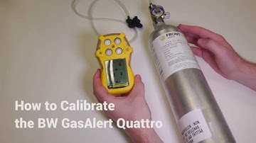 BW GasAlert Quattro   Calibrate