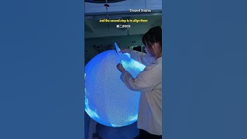 How Does This 1.2m Spherical Screen Change Shape? #led #ledlights #ballscreen