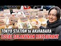 Tokyo local kanda salaryman food street with sakura walking to akihabara from tokyo station ep471