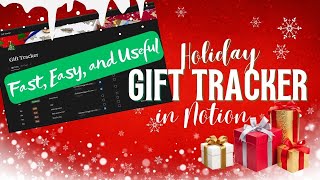 How to Make an Easy Notion Gift Tracker Holiday Gifts ideas