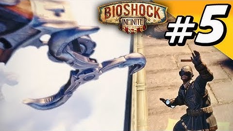 BioShock: Infinite Walkthrough Part 5 - Badass Machine Gun Found & Sky Hook Strike!