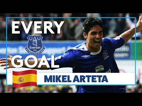 MIKEL ARTETA: EVERY EVERTON GOAL!