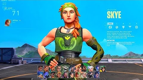 Skye Agent Select Animation In Valorant