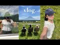 vlog. 大阪に住むアラサー社会人の週末の過ごし方*: Camperの聖地:* 6月ふもとっぱらキャンプ場で過ごす週末🏕️.プチ静岡旅行🌳