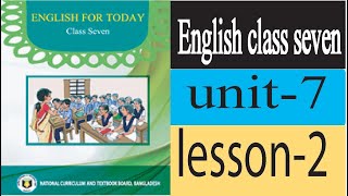 Class 7 English Book 2025 Unit 7.Lesson 2 tales of two players