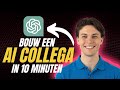 Bouw een AI-Collega in 30 minuten met ChatGPT (zonder code)