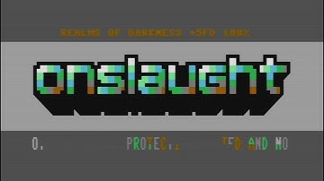 ONSLAUGHT - Realms of Darkness crack intro for C64 Commodore 64 (4K & 60fps)
