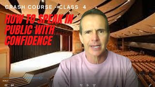 How to speak publicly with confidence - Crash Course: Lesson 4