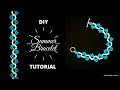 Summer bracelet.  DIY beaded bracelet tutorial, easy pattern