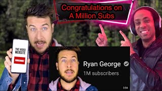 The First Guy To Ever Reach A Million Subscribers Reaction | Ryan George Comdey