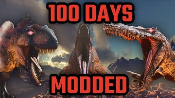 I Tried to Beat ARK in 100 Days while Taming EVERY Modded Creature, Here