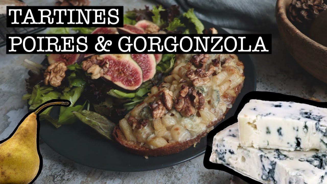 Tartines à la poire et au Gorgonzola 🍐🧀