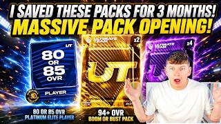 I SAVED THESE PACKS FOR 3 MONTHS! MASSIVE PACK OPENING!