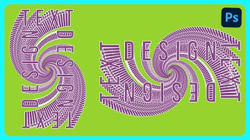 [ Photoshop Tutorial ] Create Spiral Text Effect in Photoshop