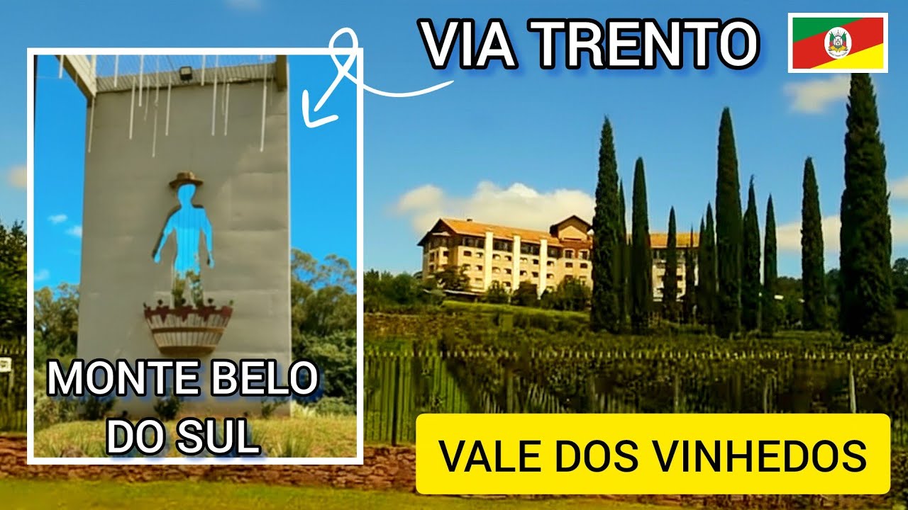 Vale dos Vinhedos 🇮🇹 Via Trento à Monte Belo do Sul em 4K UH D